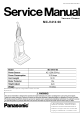 Panasonic MC-V414 Service Manual