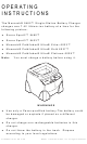 Paxar 9462TM Operating Instructions