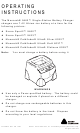 Paxar Monarch 9462TM Operating Instructions