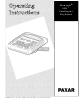 Paxar 939i Operating Instructions Manual