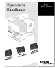 Paxar 9855 Operator's Handbook Manual
