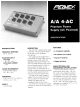 Peavey A/A 4-AC Specification Sheet
