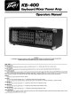 Peavey KB-400 Operator's Manual