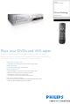 Philips DVP3350V Specification Sheet