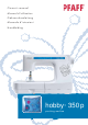 Pfaff HOBBY 350P Owner's Manual