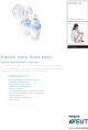 Philips AVENT ISIS Manual Breast Pump SCF290/12 Specification Sheet