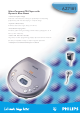 Philips AZ7181 Specification Sheet