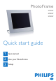 Philips SPF2007 Quick Start Manual