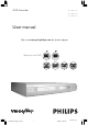 Philips DVDR615 User Manual
