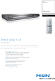 Philips DVP3126K/98 Specifications