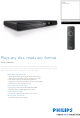 Philips DVP3310K/98 Specifications