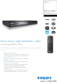 Philips DVP3980K Specifications