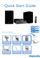 Philips MCD177/93 Quick Start Manual