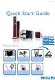 Philips MCD709/93 Quick Start Manual