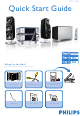 Philips MCD728/12 Quick Start Manual