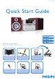 Philips MCD772/93 Quick Start Manual