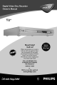 Philips DVDR3370H Owner's Manual