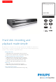 Philips DVDR3575H/ Specifications