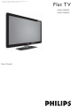 Philips FLAT TV 52PFL7803D User Manual