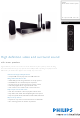 Philips HTS3366/98 Specifications