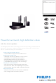 Philips HTS3568 Specification Sheet