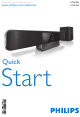Philips HTS8160B Quick Start Manual
