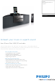 Philips Docking Entertainment System DCM250/12 Brochure & Specs