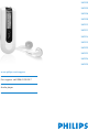 Philips Audio Player SA2101 User Manual