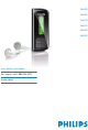 Philips audio player SA4000 series Quick Start Manual