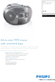 Philips AZ1038 Specification Sheet