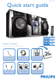 Philips FWM592 Quick Start Manual