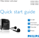 Philips GoGear SA2815 Quick Start Manual