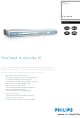 Philips Karaoke DVP642K Brochure & Specs