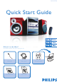 Philips MCM720 Quick Start Manual
