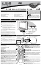 Philips TV/DVD 3139 125 Quick Use And Hookup Manual
