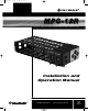 Pico Macom MPC-12R Installation And Operation Manual