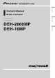 Pioneer DEH-10MP Owner's Manual
