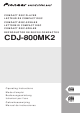 Pioneer CDJ-800MK2 Operating Instructions Manual