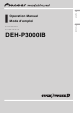 Pioneer DEH-P3000IB Operation Manual
