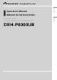 Pioneer DEH-P6000UB Operation Manual
