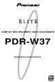 Pioneer PDR-W37 Elite Operating Instructions Manual