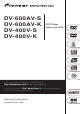 Pioneer DV-400V-K Operating Instructions Manual
