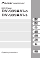 Pioneer DV-989AVi-S Operating Instructions Manual