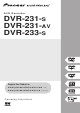 Pioneer DVR-231-S Operating Instructions Manual
