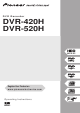 Pioneer DVR-420H Operating Instructions Manual