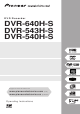 Pioneer DVR-540H-S Operating Instructions Manual