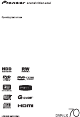 Pioneer DVR-LX70 Operating Instructions Manual