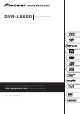 Pioneer DVR-LX60D Operating Instructions Manual
