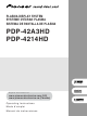 Pioneer PDP-4214HD Operating Instructions Manual