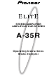 Pioneer A-35R Elite Operating Instructions Manual